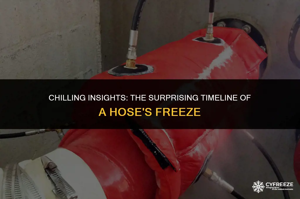how long will it take a hose to freeze