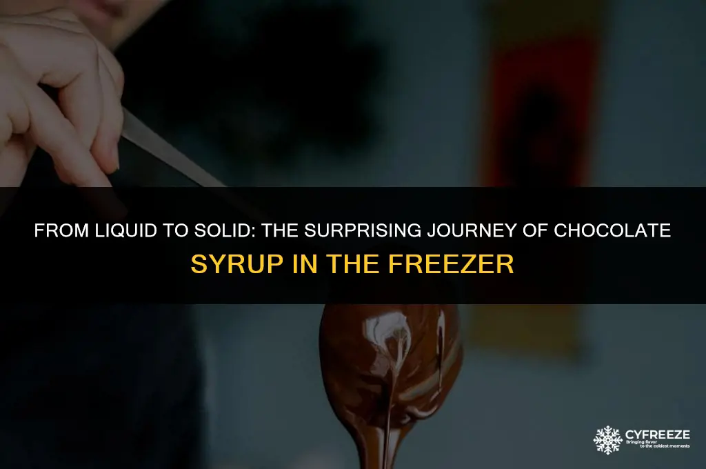 how long will it take chocolate syrup to freeze