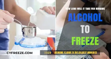 Chilling Experiment: The Surprising Time It Takes for Rubbing Alcohol to Freeze