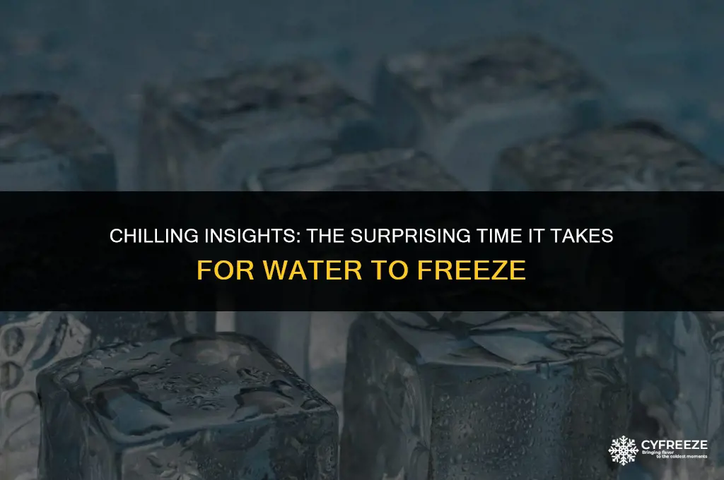 how long will it take for water to freeze