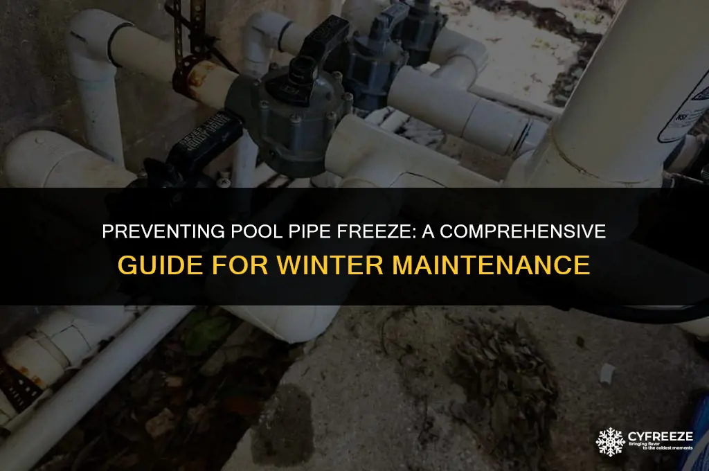 how long will it take my pool pipes to freeze