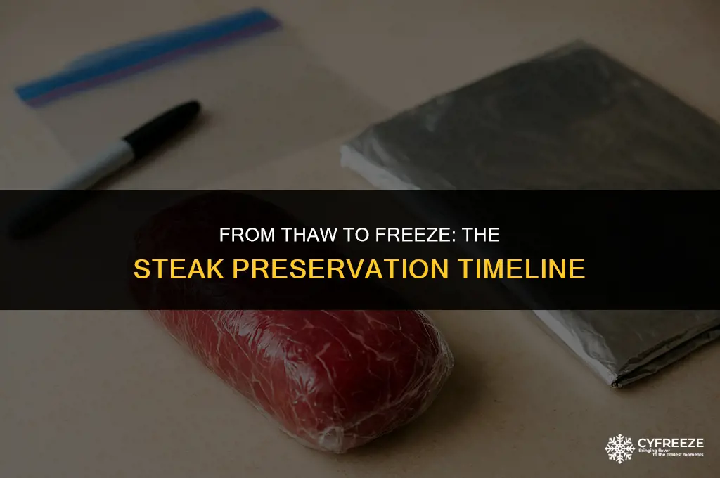 how long will itctake to freeze a steak