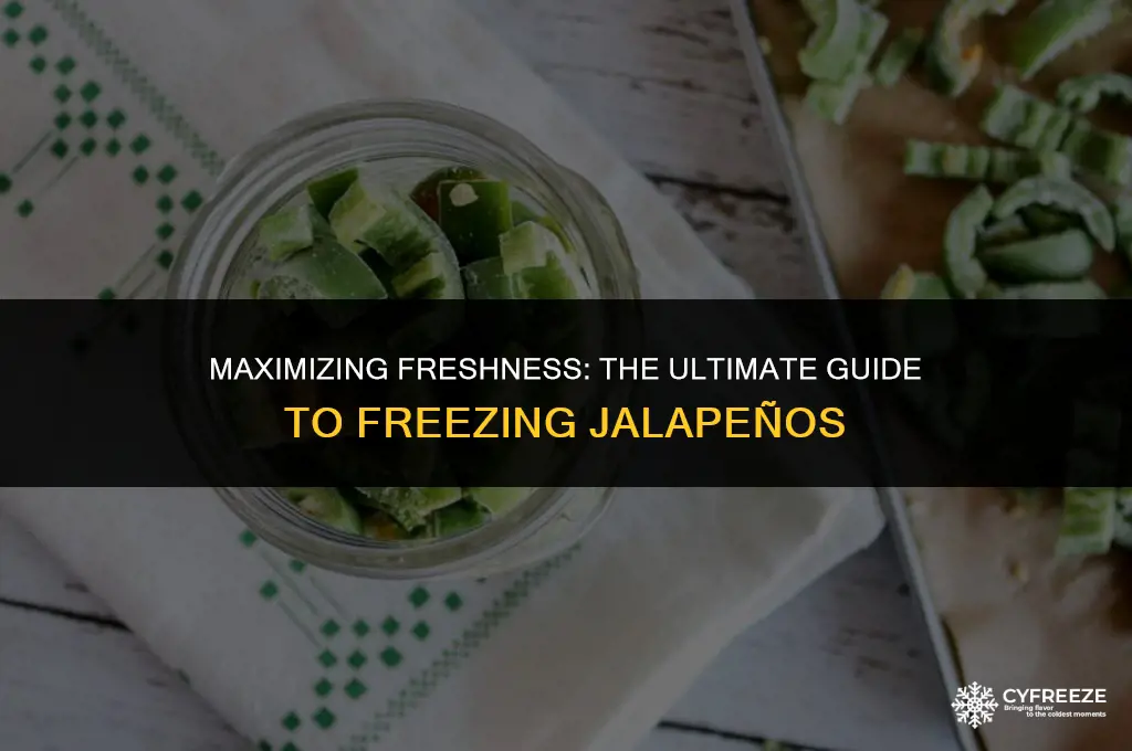 how long will jalapenos last in the freezer