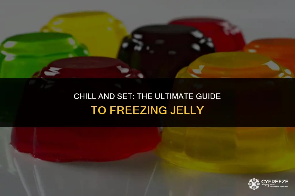 how long will jelly take to set in the freezer