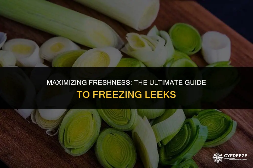 how long will leeks last in the freezer