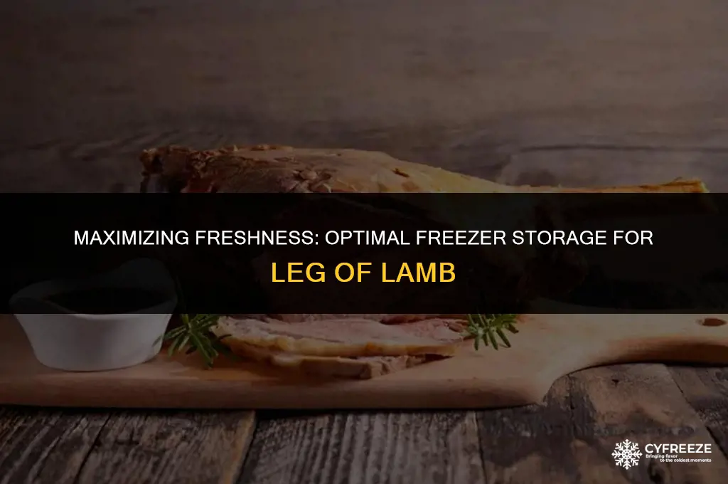 how long will leg of lamb keep in freezer