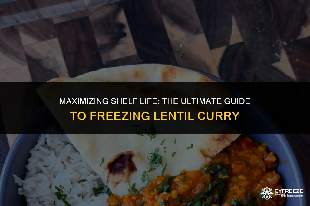 how long will lentil curry last in freezer