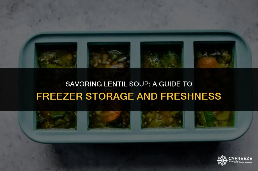 how long will lentil soup keep in the freezer