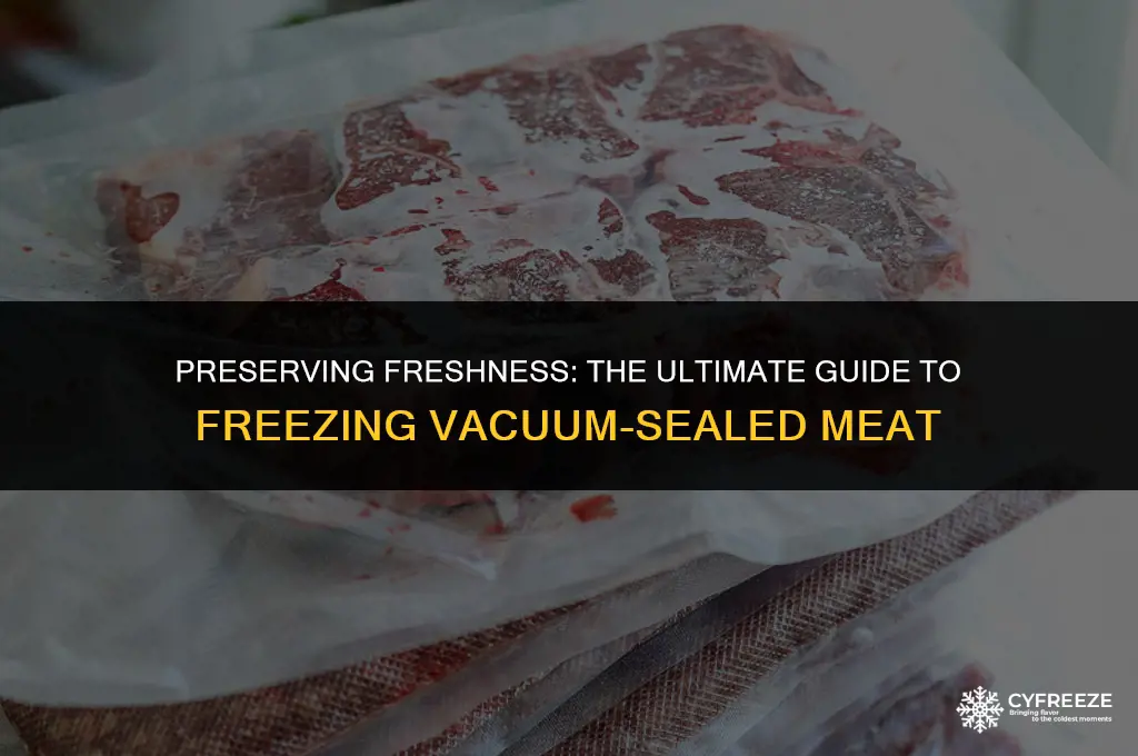 how long will meat last in the freezer vacuum sealed