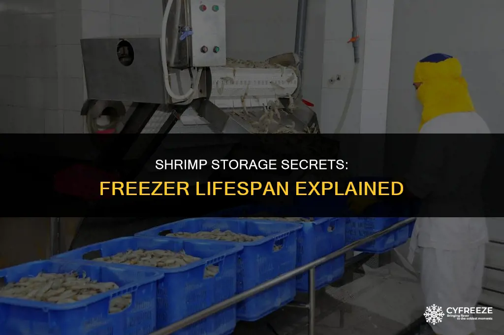 how long will shrimp keep in the freezer