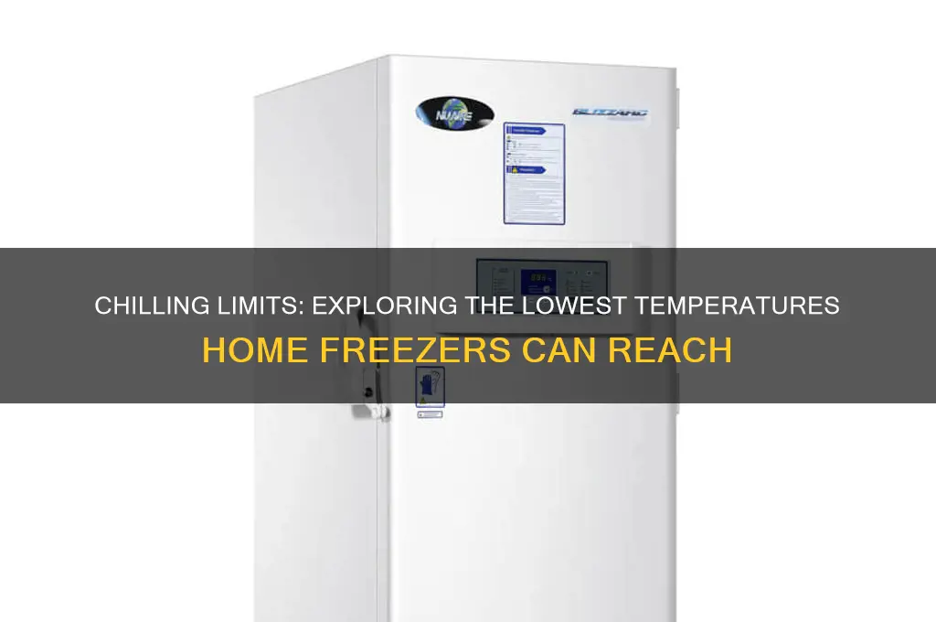 how low can home freezer get