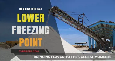 How Salt Significantly Lowers the Freezing Point of Water