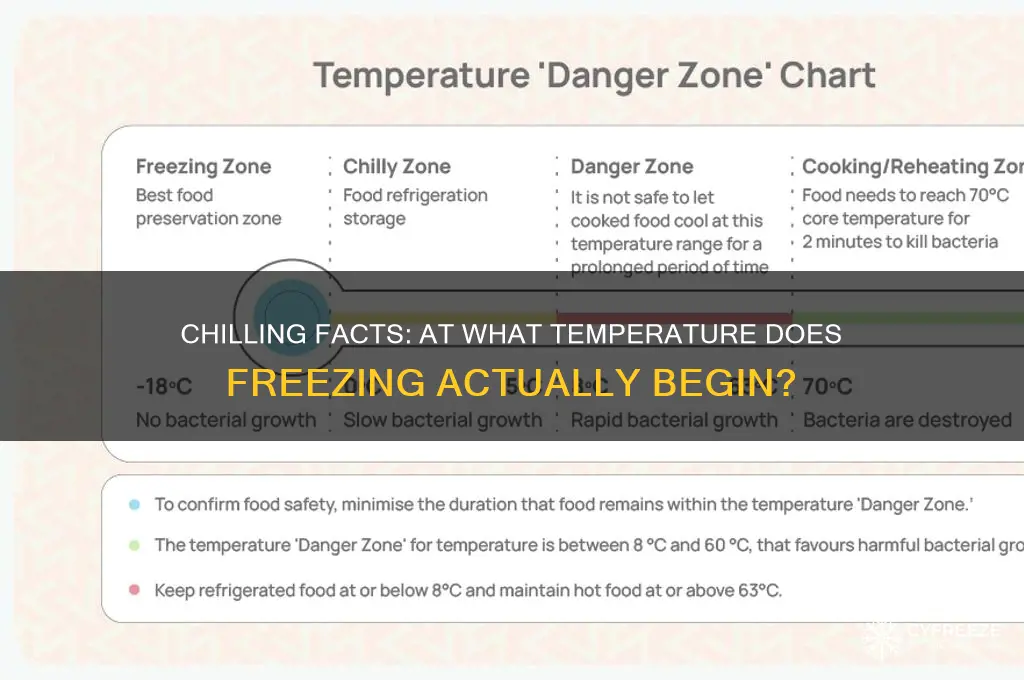 how low does the temperature have to be to freeze