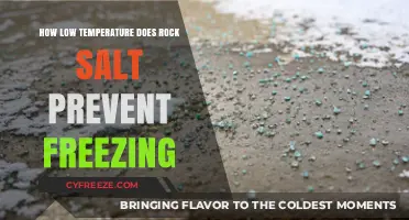 Rock Salt's Freezing Point: How Low Can It Prevent Ice?