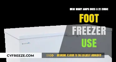 Efficient Freezer Power: Amps Used by a 21 Cubic Foot Model