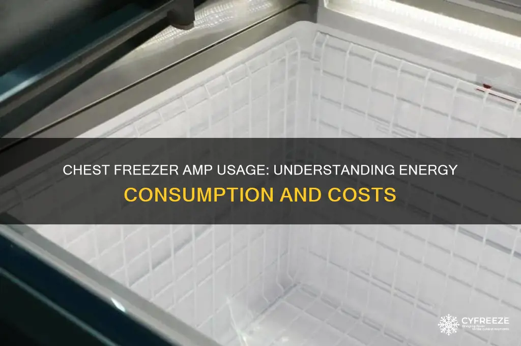 how many amps does a chest freezer use