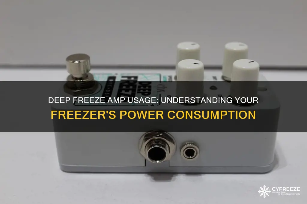 how many amps does a deep freeze use