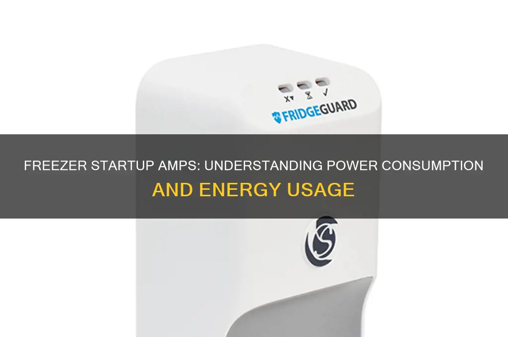 how many amps does a freezer use on startup