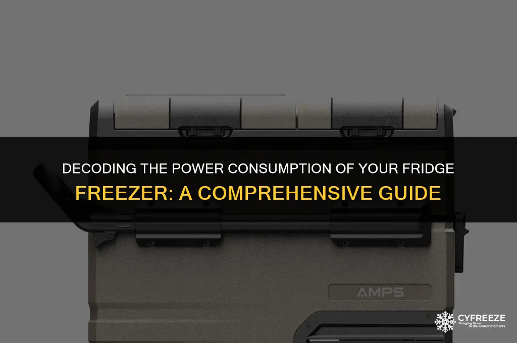 how many amps does a fridge freezer draw