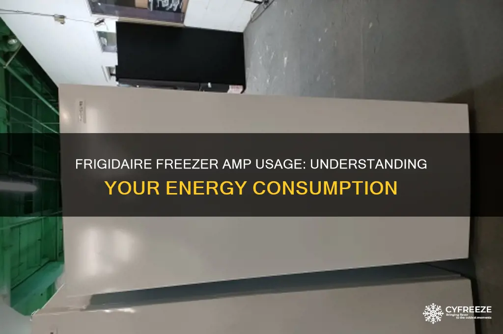 how many amps does a frigidaire freezer use