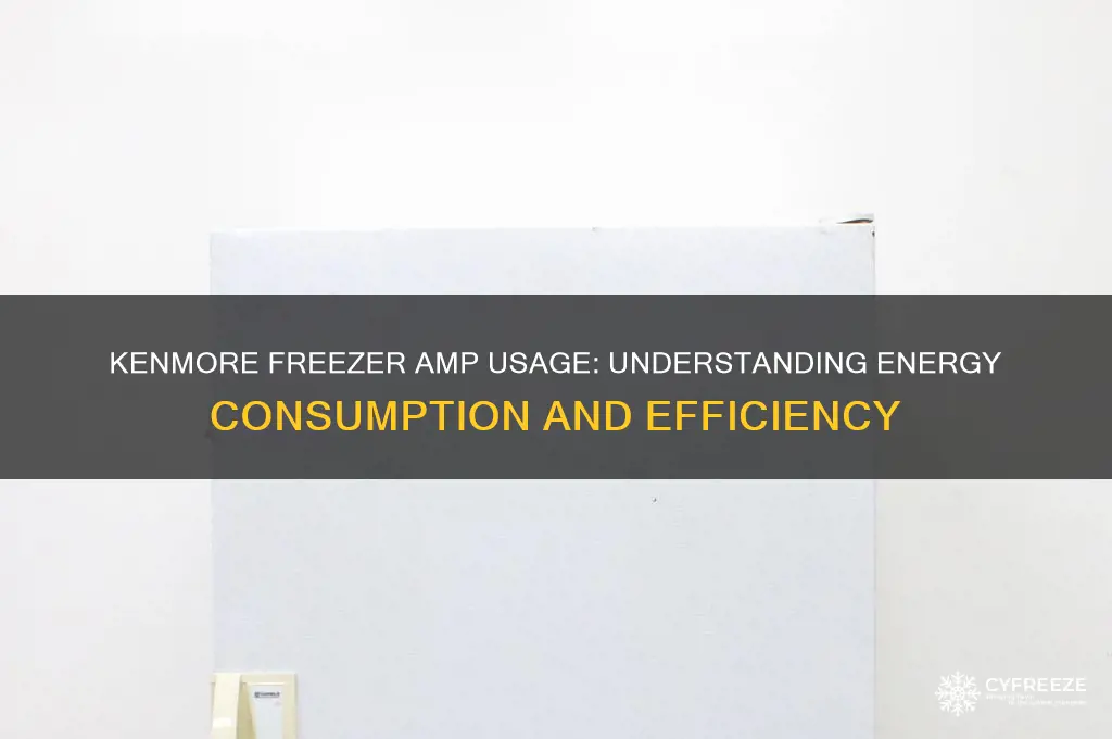 how many amps does a kenmore freezer use