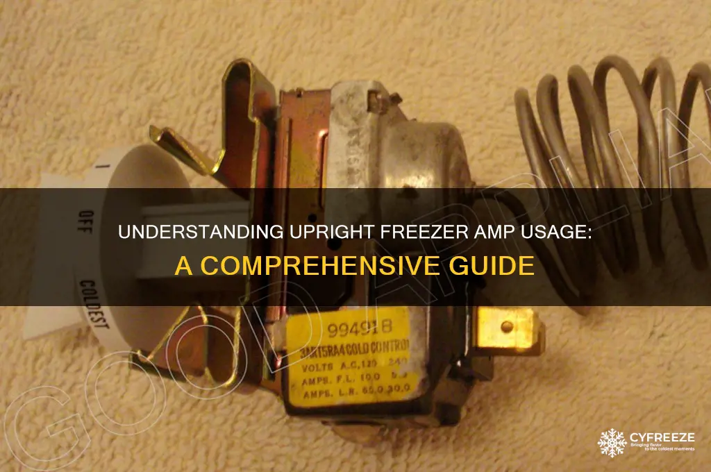 how many amps does a upright freezer use