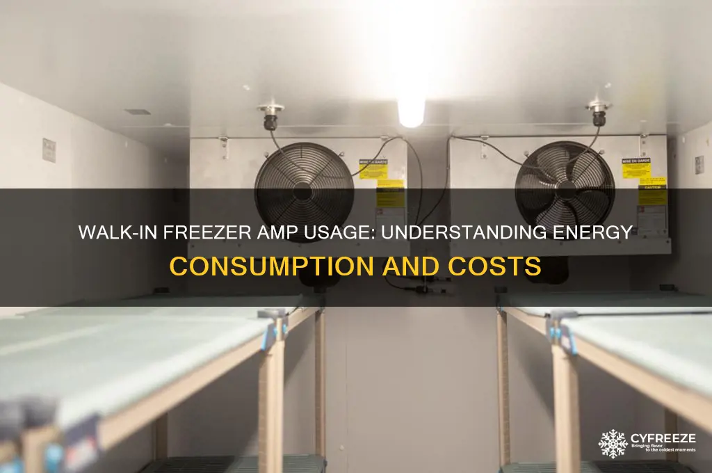 how many amps does a walk in freezer use