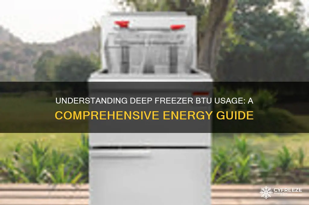 how many btu does a deep freezer use