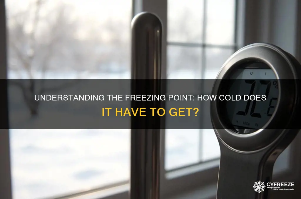 how many degrees is freezing point
