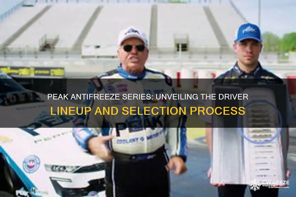 how many drivers get into the peak anti freeze series