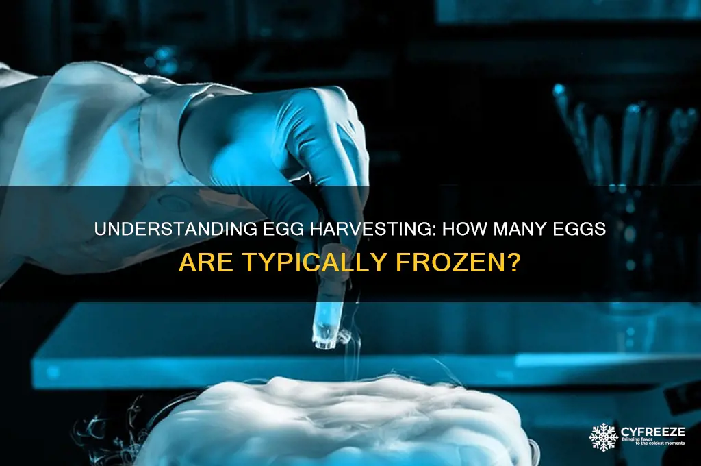 how many eggs are harvested for freezing