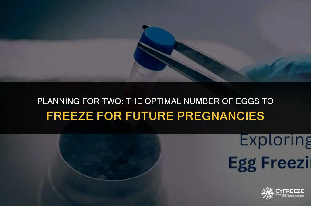 how many eggs to freeze for 2 pregnancies