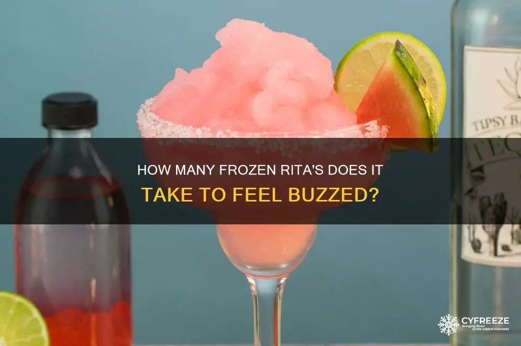 how many freeze a ritas to get drunk