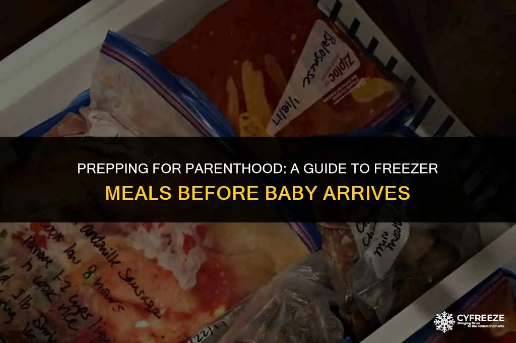how many freezer meals to make before baby
