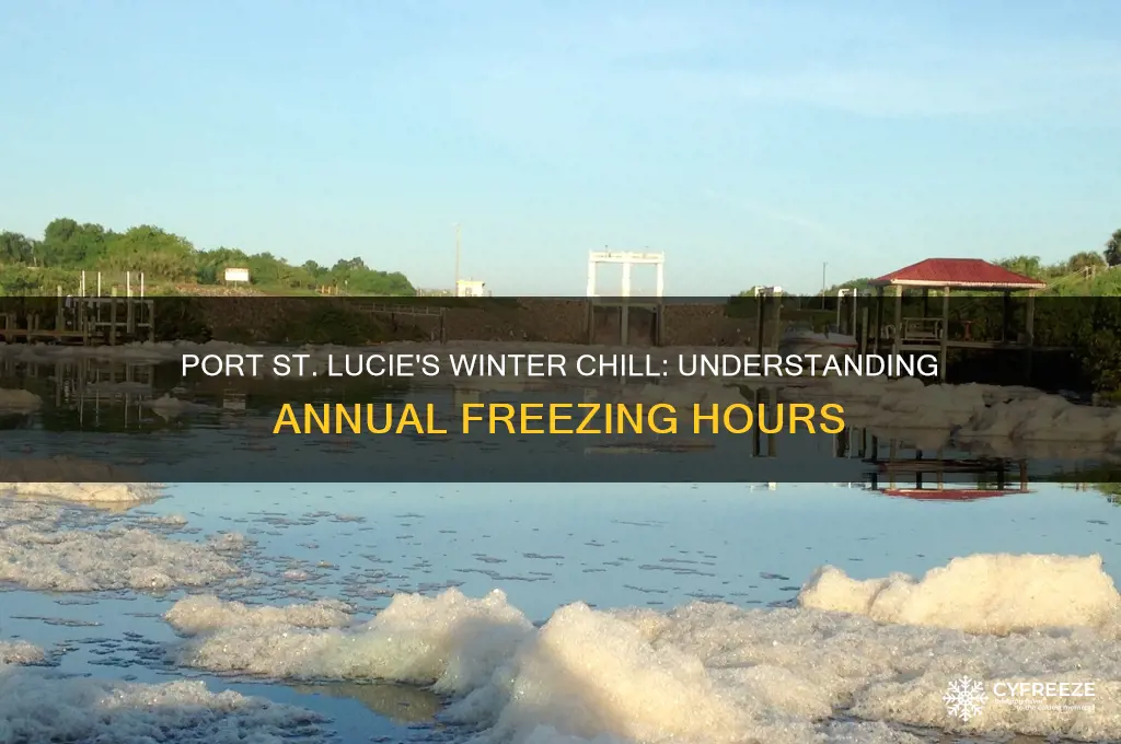 how many freezing hours does port st lucie gets