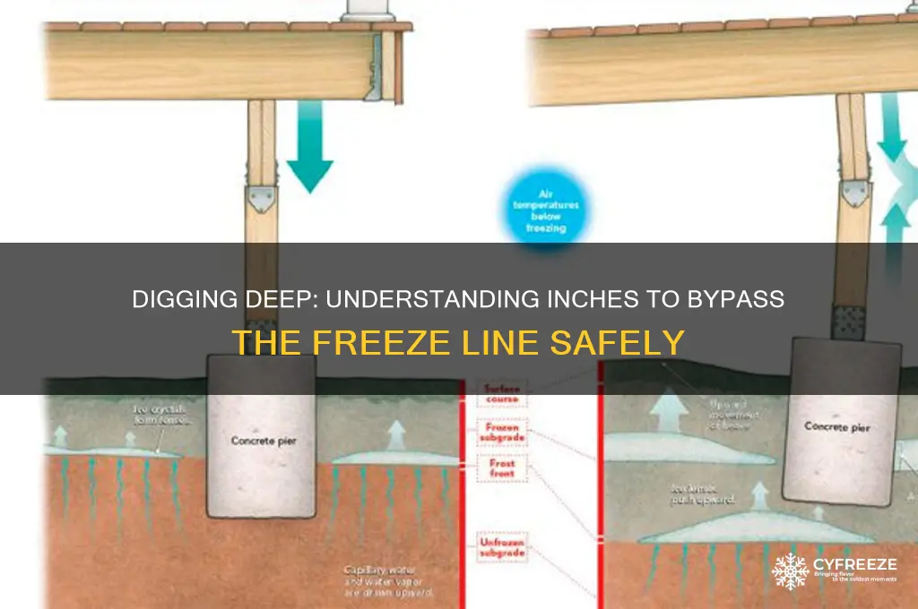 how many inches to get past freeze line