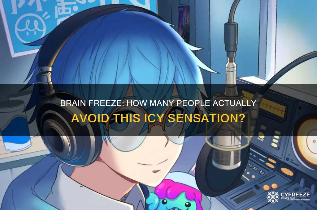 how many people don t get brain freezes