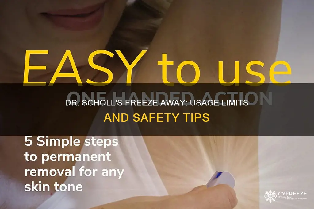 how many times can i use dr scholl