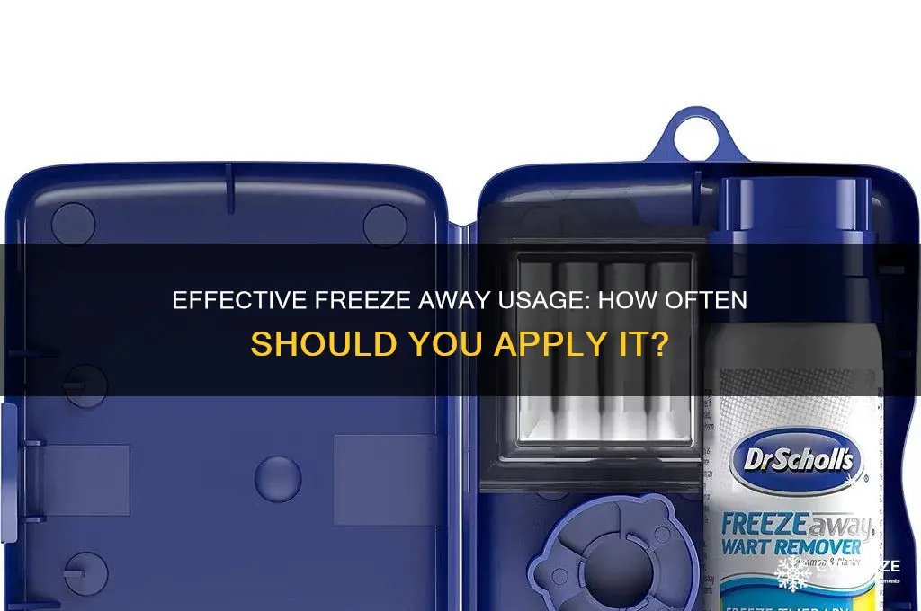 how many times do you use the freeze away