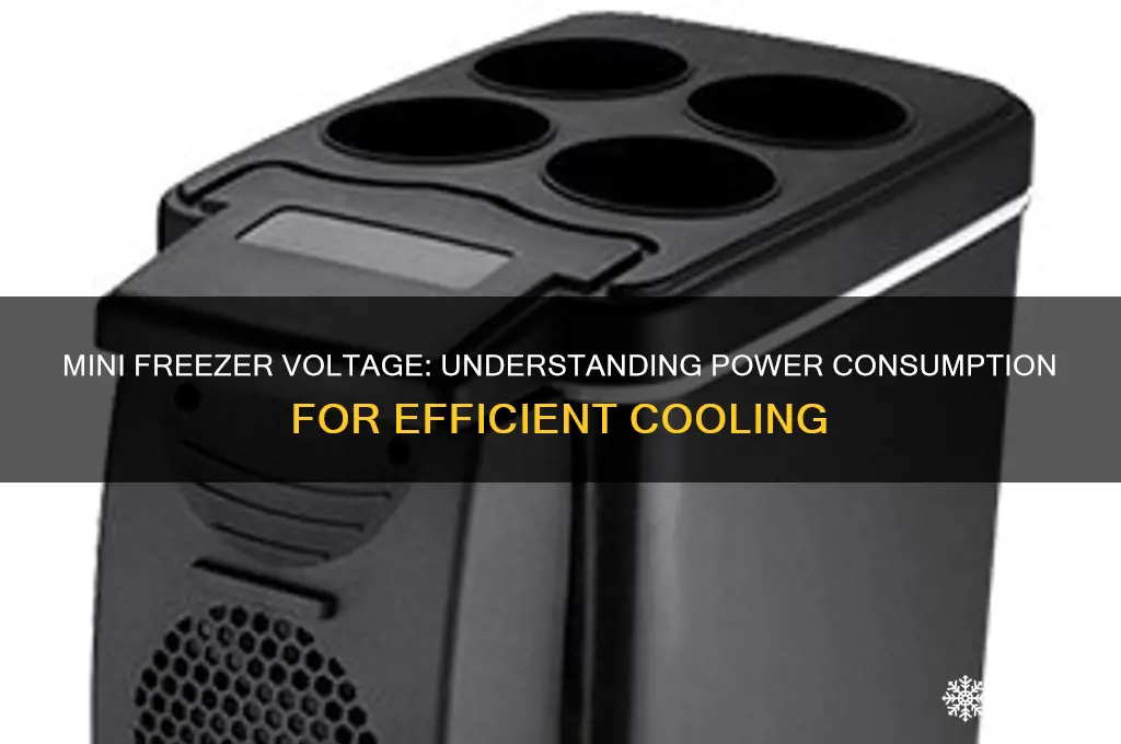 how many volts does a mini freezer use