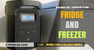 Powering Your Kitchen: Generator Wattage for Fridge and Freezer