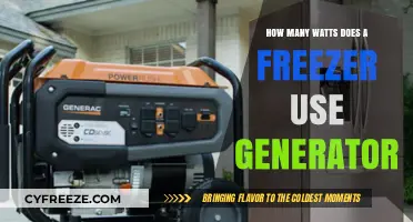 Freezer Power Consumption: Watts Used and Generator Requirements Explained