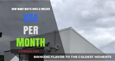 Monthly Freezer Energy Consumption: Understanding Watt Usage and Costs