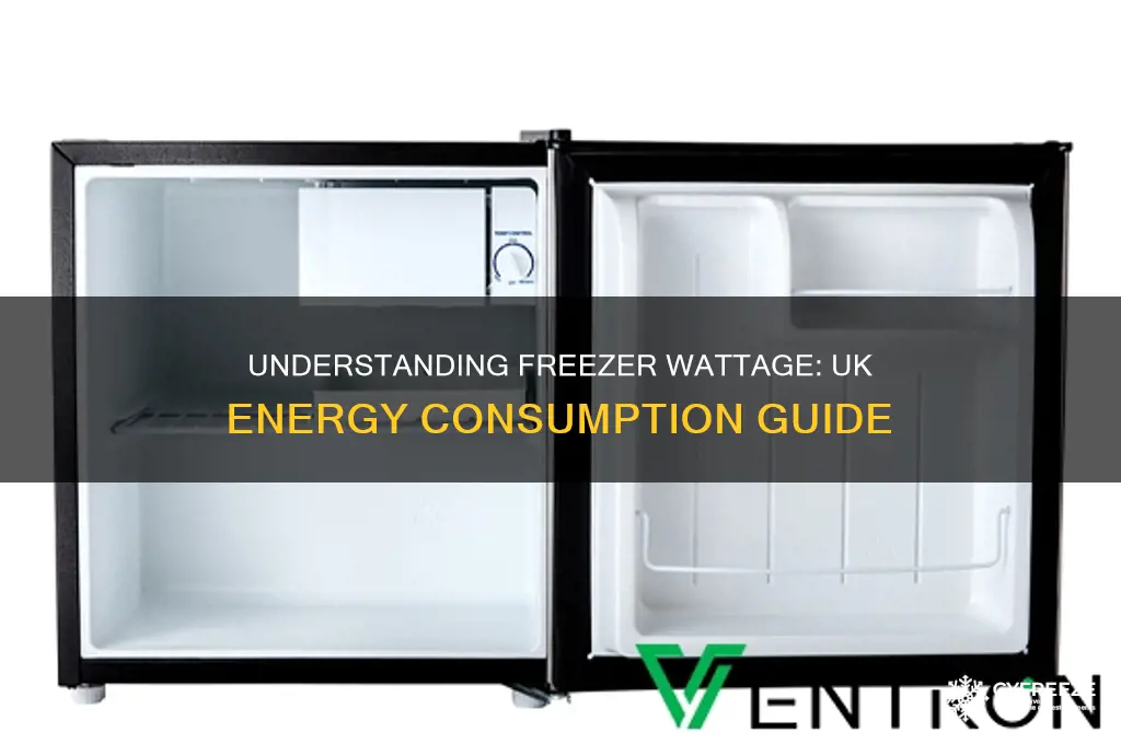 how many watts does a freezer use uk