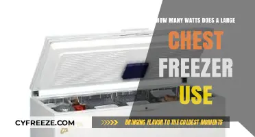 Large Chest Freezer Power Consumption: Understanding Wattage Usage