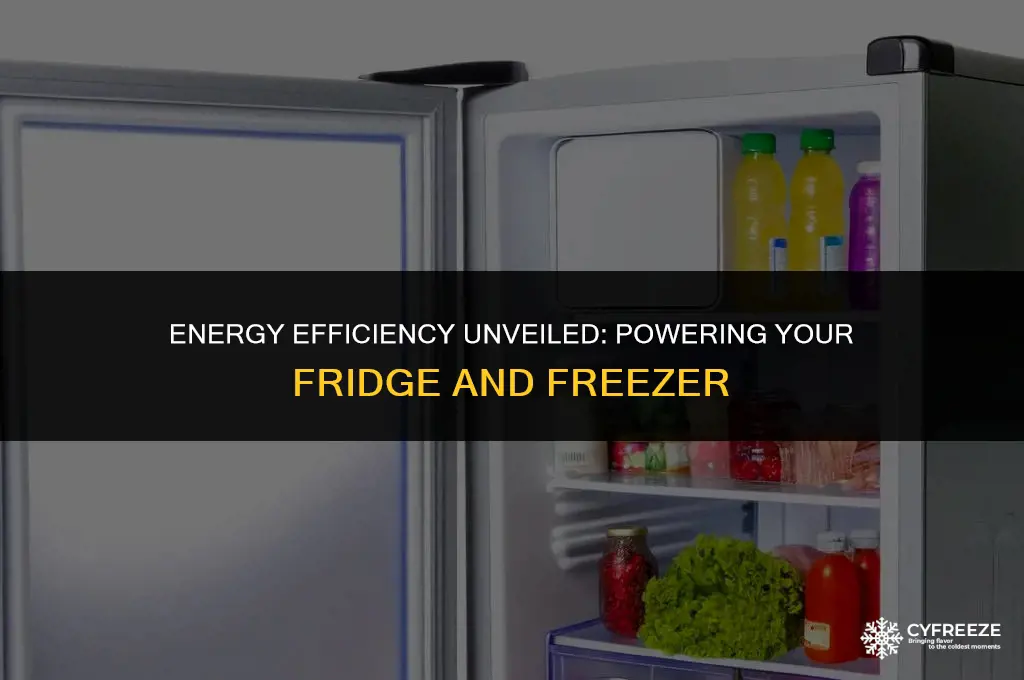 how many watts to run a fridge and freezer