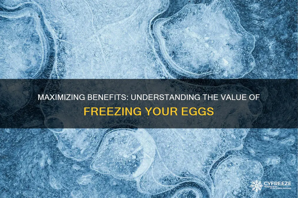 how much can you get from freezing eggs