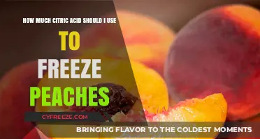 Perfect Peach Freezing: Citric Acid Amounts for Optimal Preservation