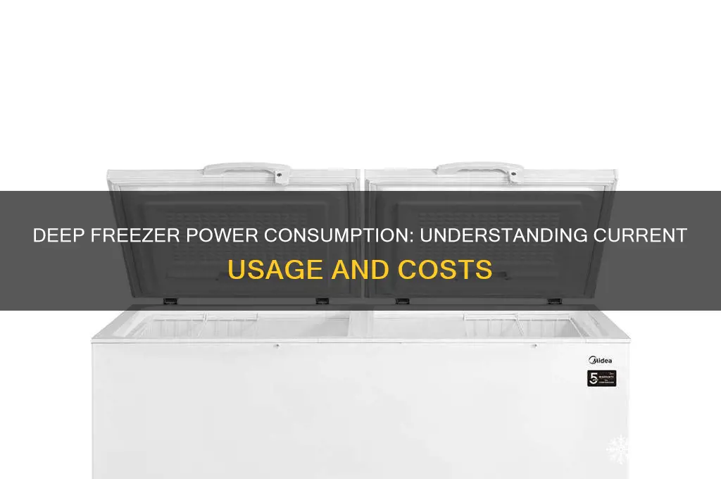 how much current does a deep freezer use
