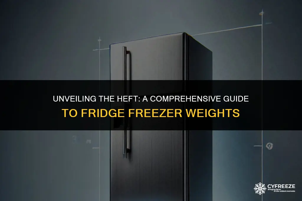 how much does a fridge freezer weigh